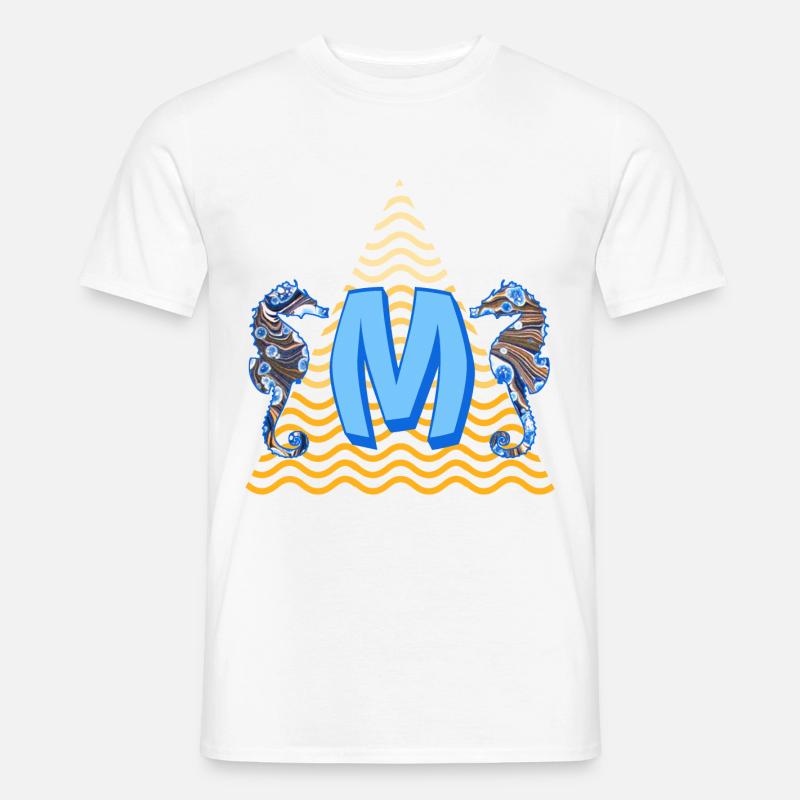 seepferdchen e 262 m - Männer T-Shirt - Weiß