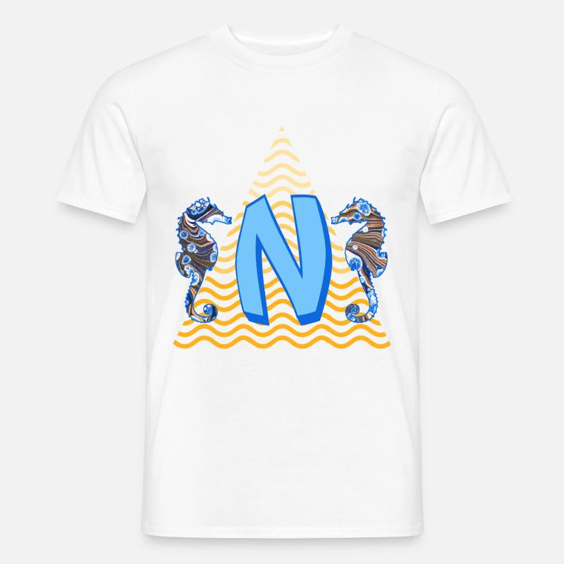 seepferdchen e 262 n - Männer T-Shirt - Weiß