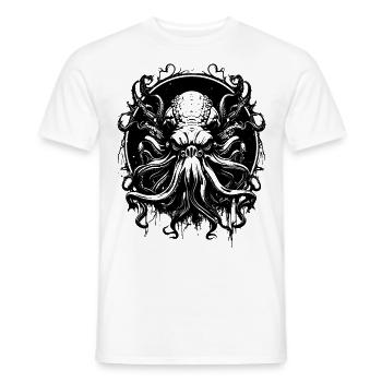 Octopus Monster Sea Deep Sea - Men's T-Shirt - white - Front - AI Model Male 178 dark (178cm)