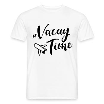 vacation urlaub flugzeug - Männer T-Shirt - Weiß - Vorne - AI Model Male 178 dark (178cm)
