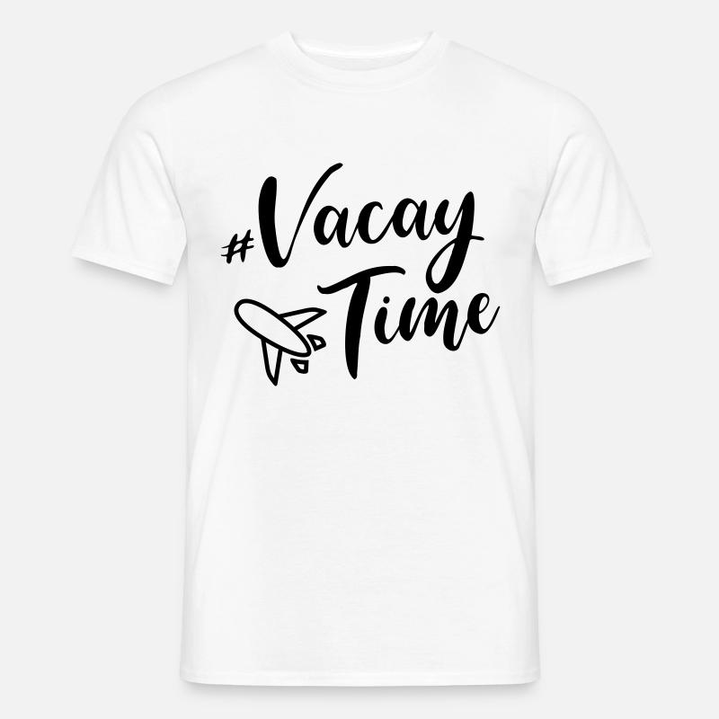 vacation vacation plane - Men's T-Shirt - white