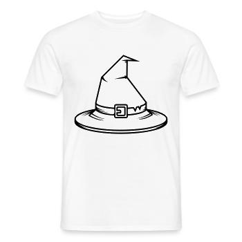 Zauberhut Hexe - Männer T-Shirt - Weiß - Vorne - AI Model Male 178 dark (178cm)
