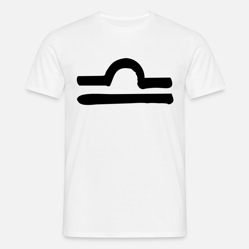 libra zodiac - Männer T-Shirt - undefined