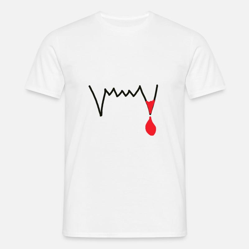 Vampire teeth Vampire bite Vampire - Men's T-Shirt - white