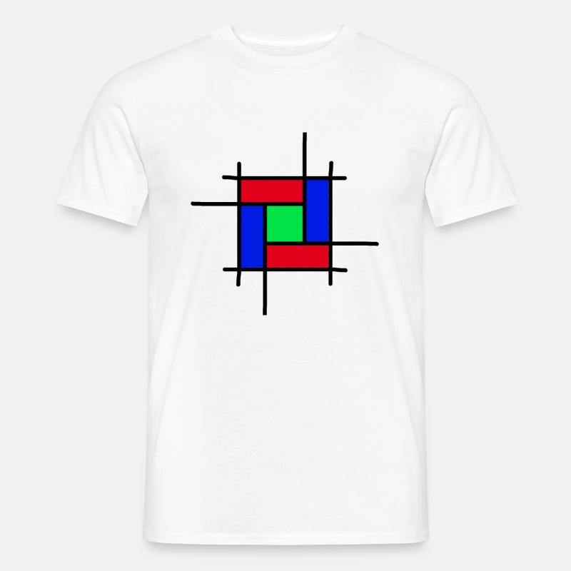 moderne Kunst - Männer T-Shirt - Weiß