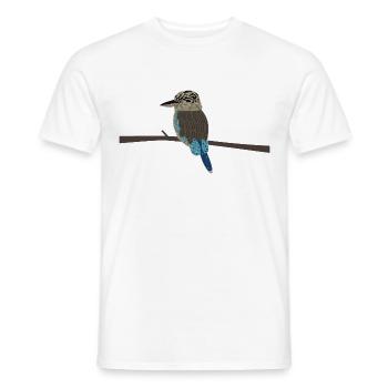 Lachender Hans - Kookaburra ohne Hintergrund - Männer T-Shirt - Weiß - Vorne - AI Model Male 178 dark (178cm)