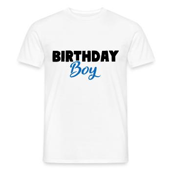 Anniversaire garçon Jungen Geburtstag - T-shirt homme - blanc - Devant - AI Model Male 178 dark (178cm)