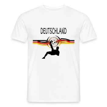 Football en Allemagne - T-shirt homme - blanc - Devant - AI Model Male 178 dark (178cm)