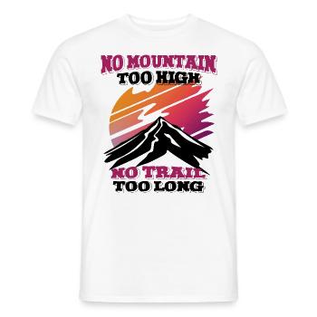 Kein Berg zu hoch, kein Weg zu lang - Männer T-Shirt - Weiß - Vorne - AI Model Male 178 dark (178cm)