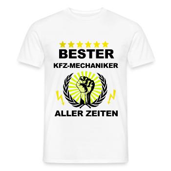 Meilleur mécanicien de tous les temps - T-shirt homme - blanc - Devant - AI Model Male 178 dark (178cm)