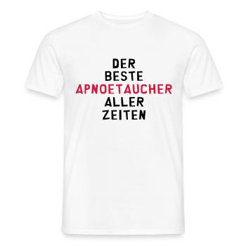 Apnoetauchen Apnoetaucher Apnoetaucherin Schwimmen - Männer T-Shirt - Weiß - Vorne - AI Model Male 178 dark (178cm)