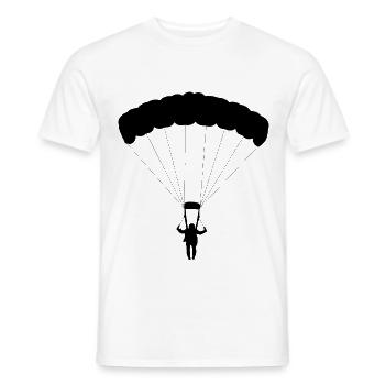 Fallschirm - Männer T-Shirt - Weiß - Vorne - AI Model Male 178 dark (178cm)