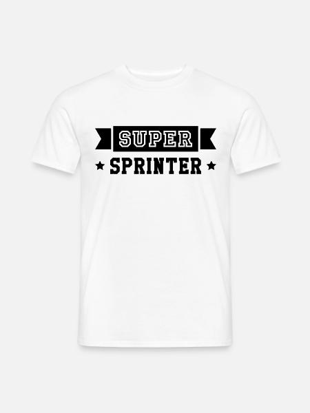 Leichtathletik / Sprint / Sprinter / Sprinterin - Männer T-Shirt - Weiß