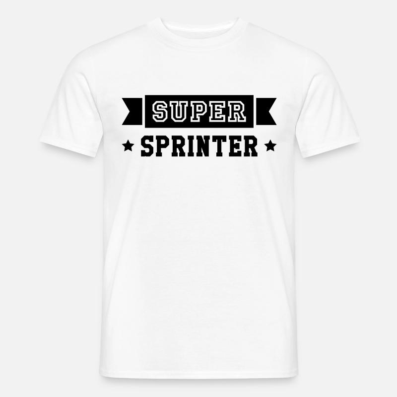 Leichtathletik / Sprint / Sprinter / Sprinterin - Männer T-Shirt - Weiß