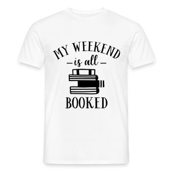 Livres de livres Lire le livre Literature Bookworm - T-shirt homme - blanc - Devant - AI Model Male 178 dark (178cm)