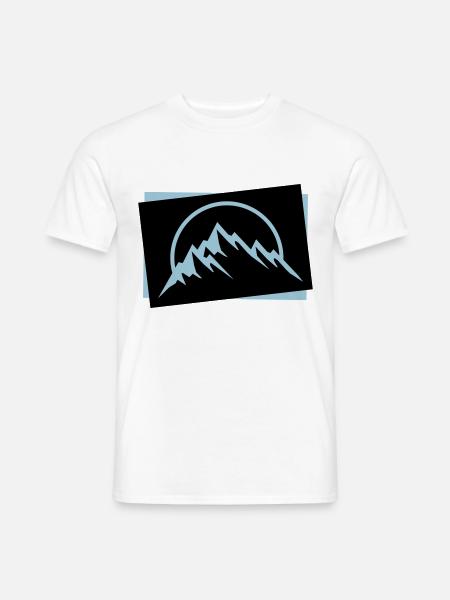 Mountains Symbol Nature Icon - Men's T-Shirt - white
