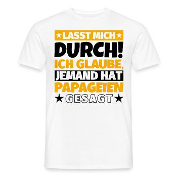 Papageien - Männer T-Shirt - Weiß - Vorne - AI Model Male 178 dark (178cm)