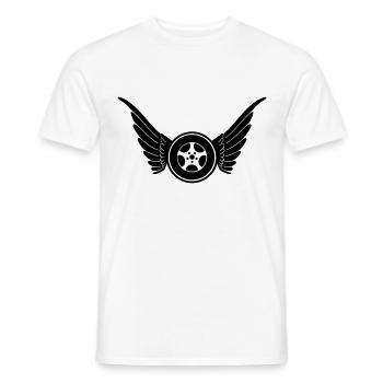 Auto Schutzengel - Männer T-Shirt - Weiß - Vorne - AI Model Male 178 dark (178cm)