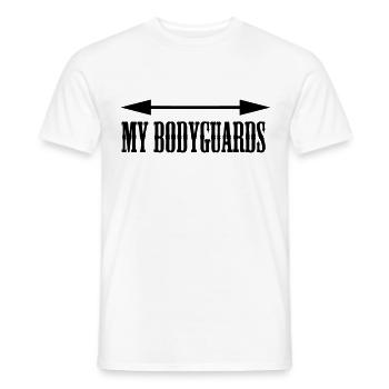 My Bodyguards - Männer T-Shirt - Weiß - Vorne - AI Model Male 178 dark (178cm)