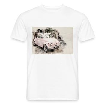 500 voitures classiques - T-shirt homme - blanc - Devant - AI Model Male 178 dark (178cm)
