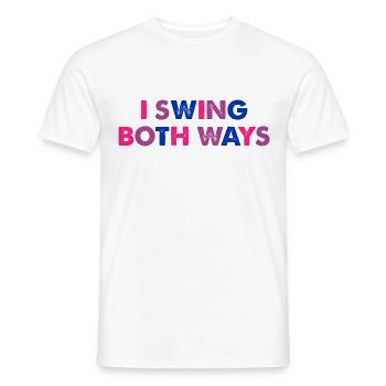 I Swing Both Ways - Männer T-Shirt - Weiß - Vorne - AI Model Male 178 dark (178cm)