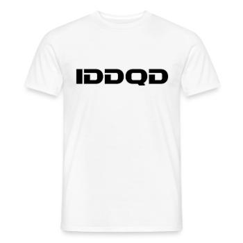 IDDQD Gamer - Men's T-Shirt - white - Front - AI Model Male 178 dark (178cm)