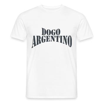 Dogo Argentino - Männer T-Shirt - Weiß - Vorne - AI Model Male 178 dark (178cm)