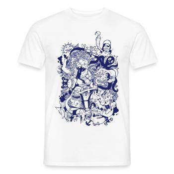 sailors_yarn - Männer T-Shirt - Weiß - Vorne - AI Model Male 178 dark (178cm)