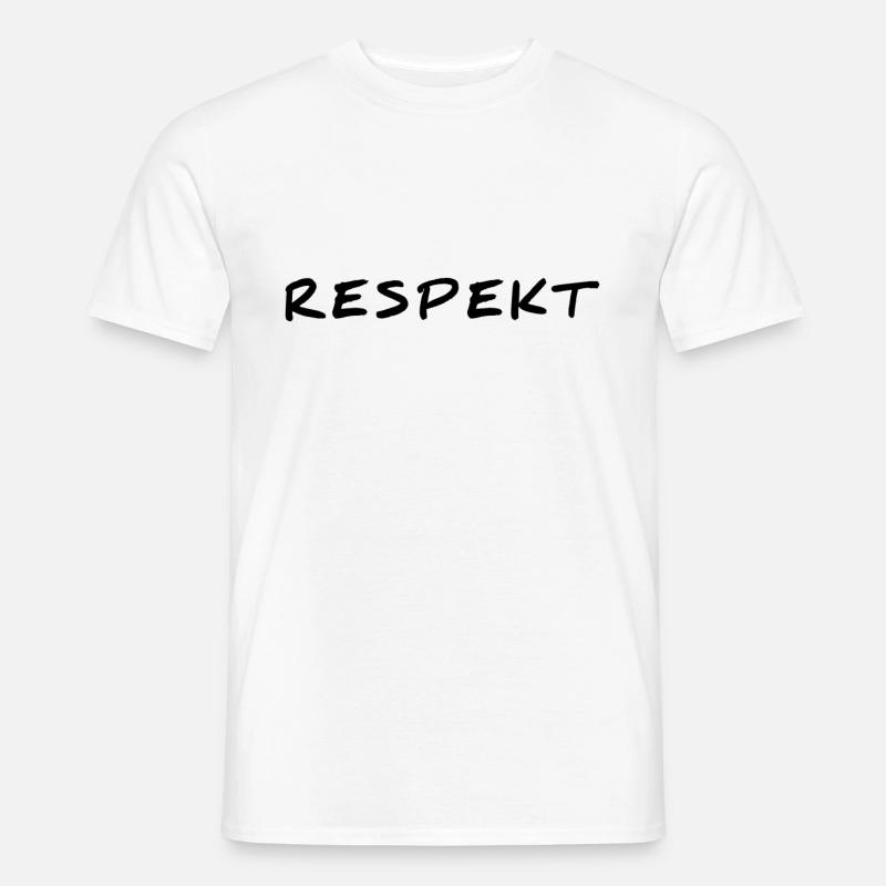 Respekt - Männer T-Shirt - Weiß