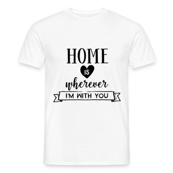 Home Home Home House Gift - Men's T-Shirt - white - Front - AI Model Male 178 dark (178cm)