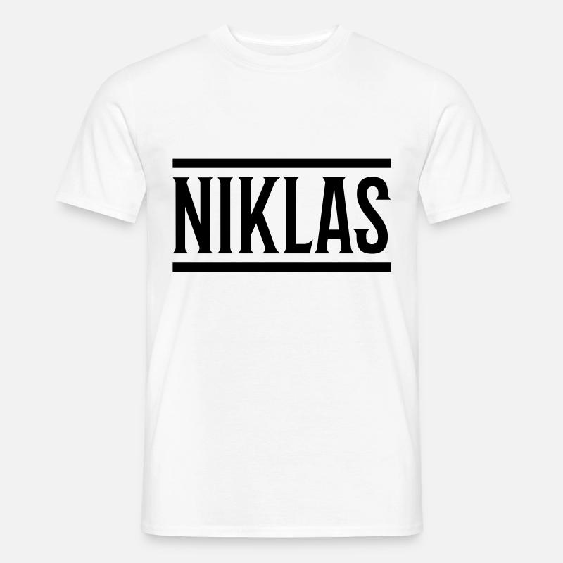 niklas name - Männer T-Shirt - Weiß