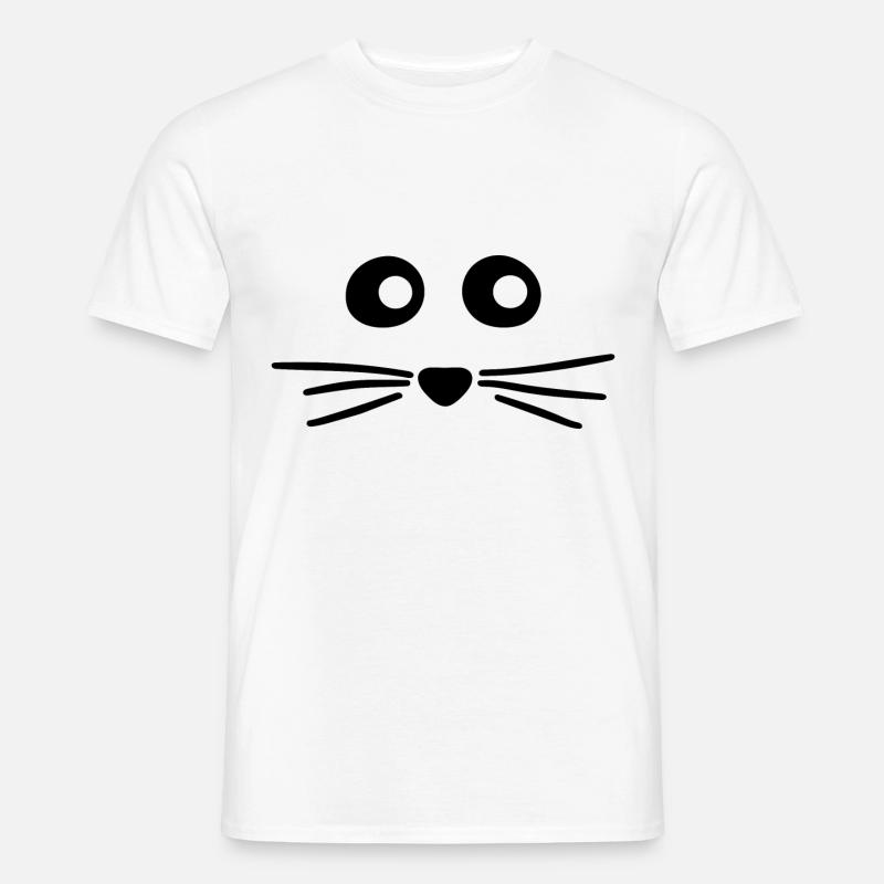 Maus Niedlicher Mäuse Blick - Männer T-Shirt - Weiß