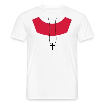 Ministrant Messdiener - Männer T-Shirt - Weiß - Vorne - AI Model Male 178 dark (178cm)