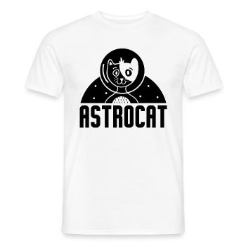 Chat Chaton Pet Astronaut Cadeau - T-shirt homme - blanc - Devant - AI Model Male 178 dark (178cm)