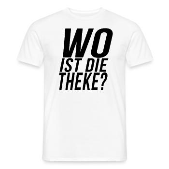 Where is the counter? - Men's T-Shirt - white - Front - AI Model Male 178 dark (178cm)