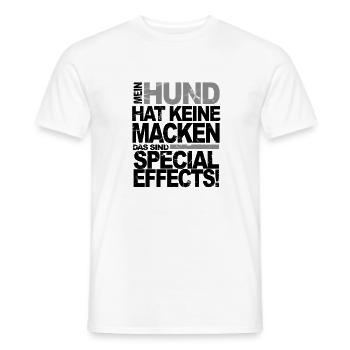 Gsechenk familie hunde Geburtstag Tier Hundemama - Männer T-Shirt - Weiß - Vorne - AI Model Male 178 dark (178cm)
