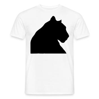 Panther - Männer T-Shirt - Weiß - Vorne - AI Model Male 178 dark (178cm)