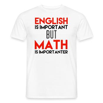 Mathematiker Geschenke Mathelehrer Schule Geschenk - Männer T-Shirt - Weiß - Vorne - AI Model Male 178 dark (178cm)