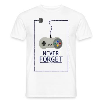 Retrogaming - Männer T-Shirt - Weiß - Vorne - AI Model Male 178 dark (178cm)