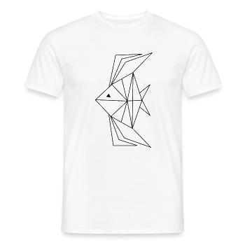poisson sous l'eau abstrait cadeaux d'anniversaire - T-shirt homme - blanc - Devant - AI Model Male 178 dark (178cm)