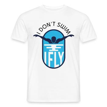 i don t swim - Men's T-Shirt - white - Front - AI Model Male 178 dark (178cm)
