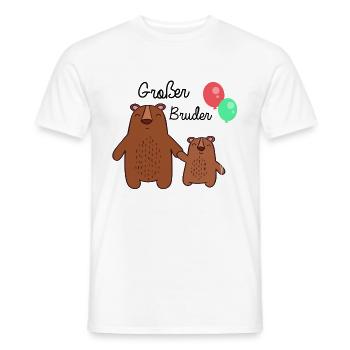 Bald großer Bruder, Geschwisterkind, Geburt Bären - Männer T-Shirt - Weiß - Vorne - AI Model Male 178 dark (178cm)