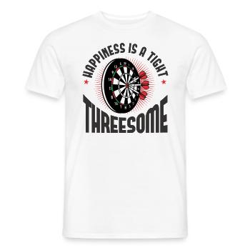 Darts games gift christmas birthday - Men's T-Shirt - white - Front - AI Model Male 178 dark (178cm)
