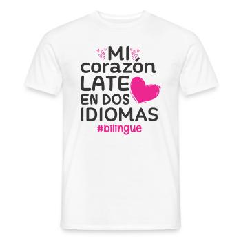 Spanish teacher school birthday gift idea - Men's T-Shirt - white - Front - AI Model Male 178 dark (178cm)