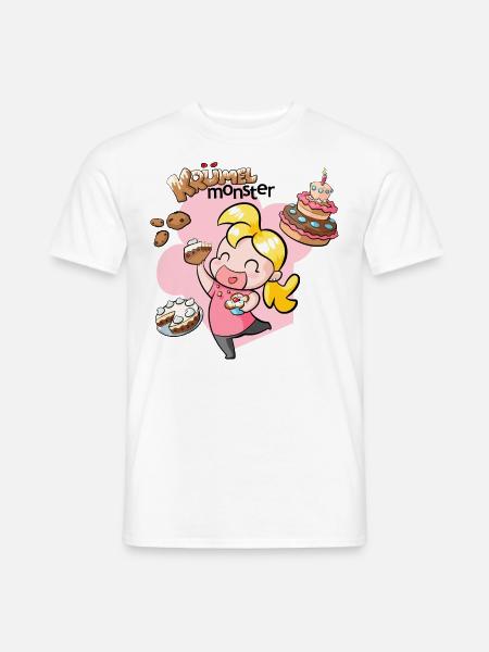 Kruemelmonster - Männer T-Shirt - Weiß