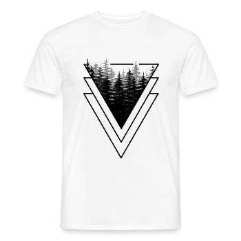 forêt noire - T-shirt homme - blanc - Devant - AI Model Male 178 dark (178cm)