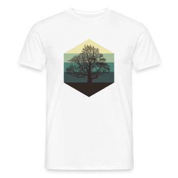 Baum - Männer T-Shirt - Weiß - Vorne - AI Model Male 178 dark (178cm)