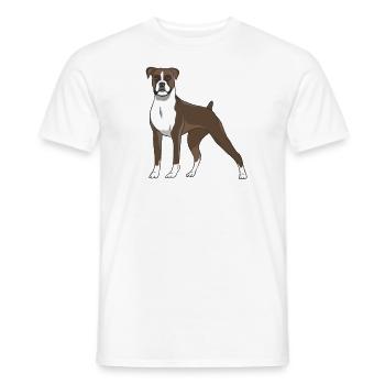 boxeur - T-shirt homme - blanc - Devant - AI Model Male 178 dark (178cm)