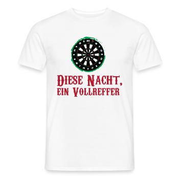 Darts Dartpfeile Dartspieler Wortspiel Volltreffer - Männer T-Shirt - Weiß - Vorne - AI Model Male 178 dark (178cm)