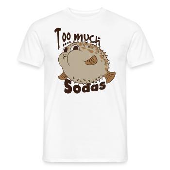 Soda Addict - Men's T-Shirt - white - Front - AI Model Male 178 dark (178cm)